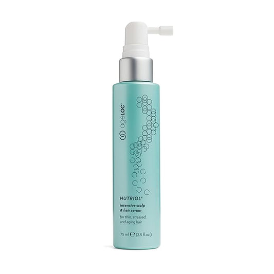 Nu Skin ageLOC Nutriol Scalp & Hair Serum | Nourishing Formula for Fuller, Thicker, and Healthier Hair | Antioxidant | Non-Greasy Serum | Scalp Care, Daily Hair Serum | 75ml
