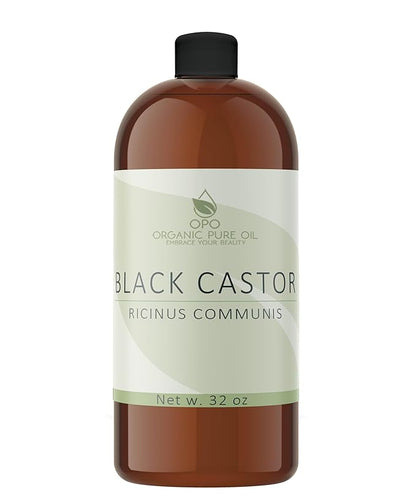 Black Castor Oil of Jamaica - 32 oz - Pure, Unrefined, Cold Pressed, Smoky scent, Non-GMO, Free of any Chemicals, Fillers, & Additives - Virgin Oil for Skin, Hair, Nails, Body, Arms, Legs & More