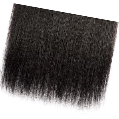 Straight Bundles Human Hair 3 Bundles 24 26 28 Inch Natural Color Double Weft Unprocessed Brazilian Virgin Remy Hair Straight Bundle Silky and Soft