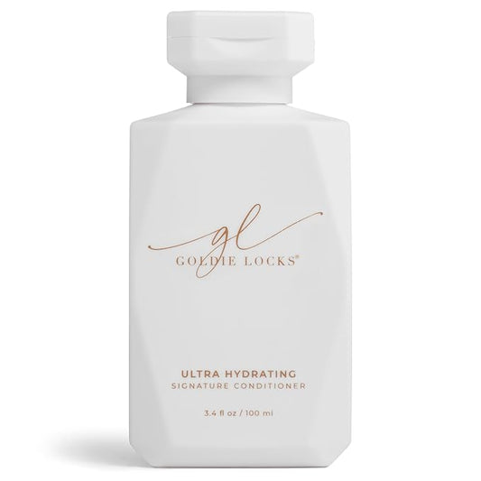 Goldie Locks Travel Size Ultra Hydrating Conditioner – 3.4 Fl Oz – Safe for Extensions and Color-Treated Hair – Moisturizes Frizz and Split Ends – Sulfate Free