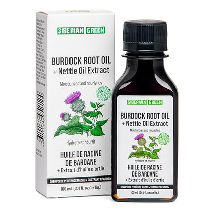 Burdock Oil with Nettle Oil Extract 100ml Natural Hair Loss Burdock Root Care Anti-Dandruff Scalp Stimulates Growth