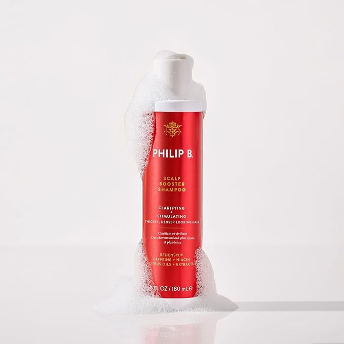 Philip B. Scalp Booster System - Includes Pre-Wash Scalp Treatment, Shampoo, Leave-In Conditioner and Scalp Massager