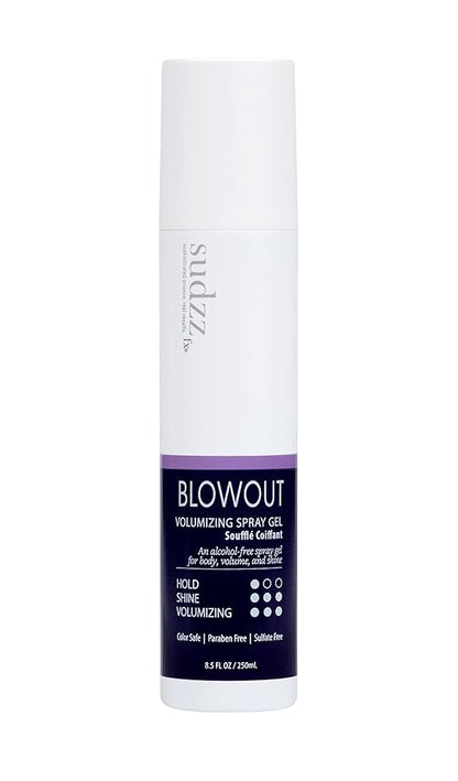 SUDZZFX Fine Hair Care Spray for Men & Women - Blowout Volumizing, Thickening Spray Gel for All Hair Types - 8 fl. oz