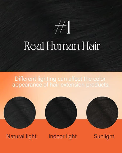 Sunny Hair Nano Hair Extensions Human Hair, Nano Ring Hair Extensions Human Hair Black, Nano Human Hair Extensions Add Length 22inch 50g