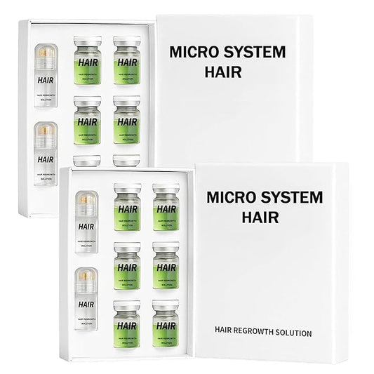 Hair Regrowth System – Advanced Hair Growth Treatment with Ginseng, Eclipta Prostrata, Peppermint Oil & Ginger Root, Thickening Serum for Men & Women (2)