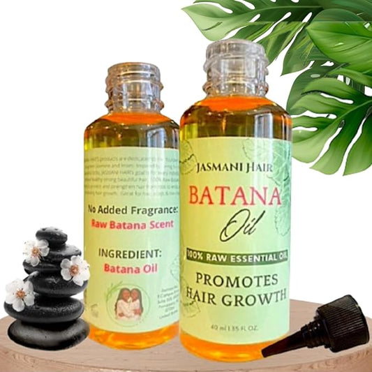 Batana Oil, 100% Raw Essential Oil, Nourishing Scalp Oil that Promotes Hair Growth for Men & Women and Family, Strengthening Hair & Skin Radiance, 40ml 1.35 oz