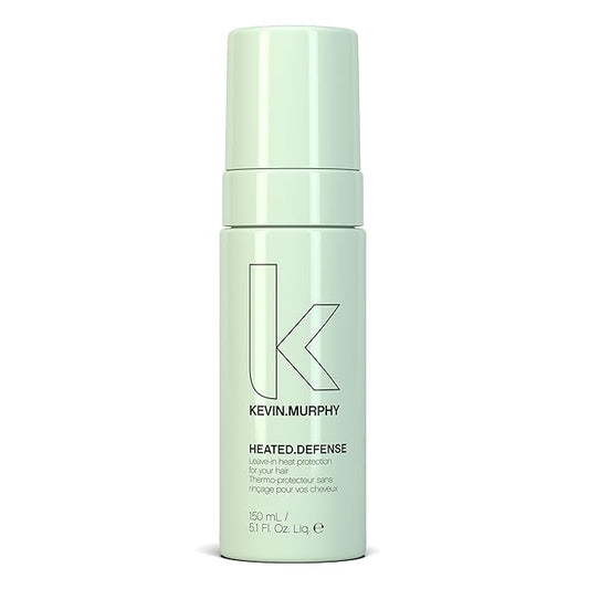KEVIN.MURPHY HEATED.DEFENSE - Heat Protection Spray for Hair - For All Hair Types - Leave-In Foam - Extreme Heat Protection - Cruelty Free Foam - 150 mL / 5.1 fl oz