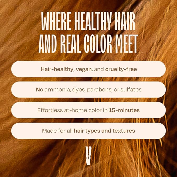 Overtone Daily Color Depositing Conditioner For All Hair Types: 8 oz Temporary Coloring Conditioner with Shea Butter & Coconut Oil - Refresh Color & Prevent Fading - Vegan & Cruelty-Free, Golden Brown