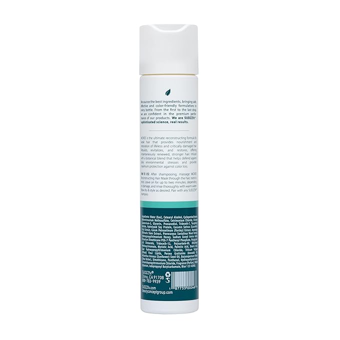 SUDZZFX Moxee Reconstructing - Hydrating Hair Mask - Deep Conditioner for Dry Damaged Hair Care - Provides Nourishment and Restores Weak, lifeless, Critically Damaged Hair 10.1 Fl Oz