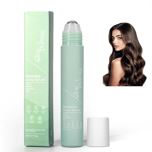 Hair Growth Serum Roll On for Men & Women, Organic Scalp Oil for Dry Itchy Scalp - Made in USA - Nourishing Hair & Scalp Treαtment, 1 Oz