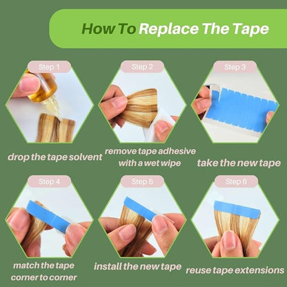 Blonde Tape in Hair Extensions Human Hair Invisible Long Diy Hair Extensions Tape in Silky Straight 22 Inch 20PCS 50G for Any Occasion
