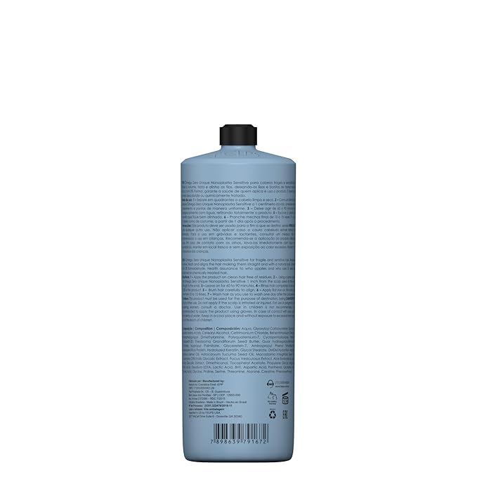 Felps Professional Omega Sensitive - Thermal Sealing Unique Nanoplasty - Brazilian Keratin Blowout - Straightening & Smoothing Hair Treatment - Formaldehyde Free 500ml/16.90.oz