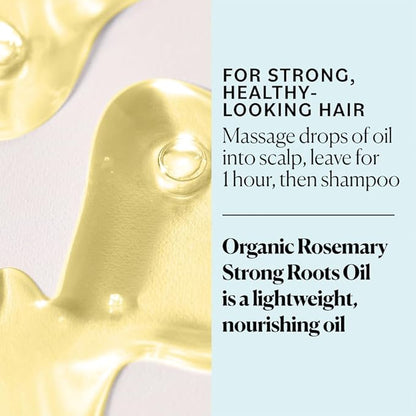 Sky Organics - Organic Rosemary Oil with Strong Roots - Hair Growth Serum with Macadamia, Jojoba & Essential Oils for Scalp - Natural Beauty and Hair Care - 2 fl oz