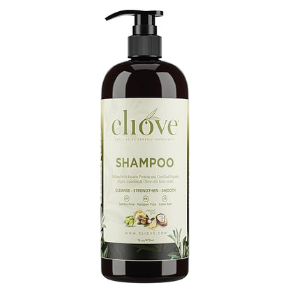 Shampoo | Hair Moisturizing Keratin Protein Treatment Infused with Argan Oil and Olive Oil | Anti Frizz Shampoo for Curly Wavy, and Straight Hair |16oz