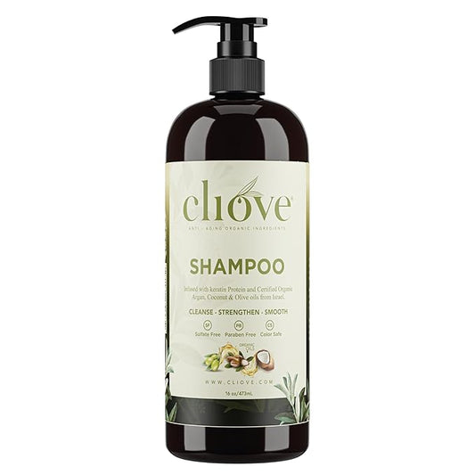Shampoo | Hair Moisturizing Keratin Protein Treatment Infused with Argan Oil and Olive Oil | Anti Frizz Shampoo for Curly Wavy, and Straight Hair |16oz