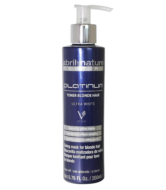 Platinum Professional Mask - For Blonde, Bleached, Highlighted, and/or Gray Hair - Violet Toner - Goodbye Yellow Tones - Platinum Appearance - 200 ml