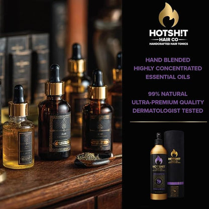 Mix #76 Hair & Scalp Nutrition for Dry & Damaged Hair – Deeply Moisturizing Natural Mist with Lavender, Argan Oil, Rosemary, Caffeine, and MORE - Boosts Shine & Tames Frizz -8.45oz