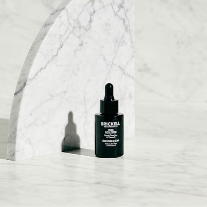 Brickell Men's Retinol Skin Care Serum Treatment For Firming Face Lines & Eye Wrinkles, Deep Hydrating Facial Skincare Serum For Anti-Aging, Fragrance Free, 1 Ounce