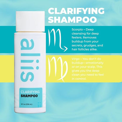 ALIIS Clarifying Shampoo – Deep Cleanse & Scalp Detox for All Hair Types | Sulfate-Free, Color-Safe, pH-Balanced Formula | Gently Removes Product Buildup, Impurities & Excess Oil | 8 oz