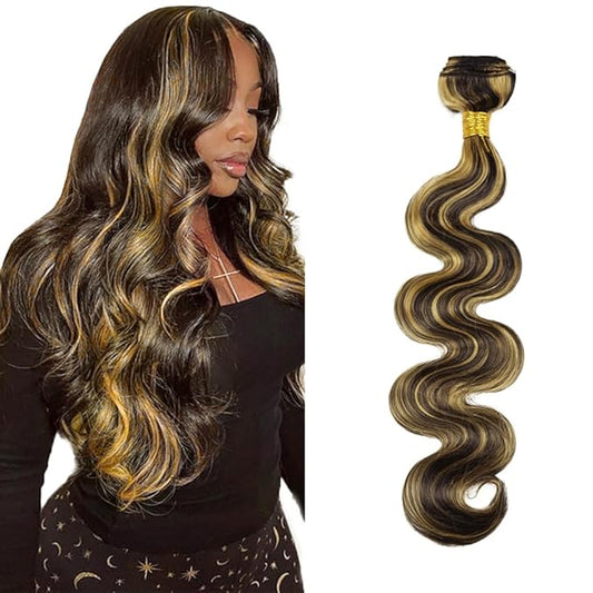 34 Inch Highlight Bundles Human Hair Blonde Bundles P1B/27 Body Wave Bundles Highlight Human Hair Bundles Honey Blonde Bundles