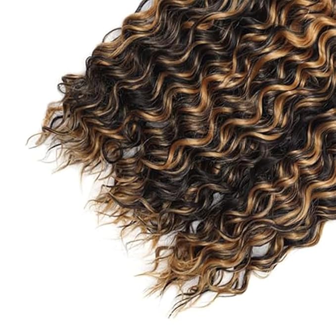 P1B/27 Highlight Curly Bundles Human Hair Two Tone Black and #27 Kinky Curly Bundles Brazilian Human Hair Weave Soft and Silky for Black Women 26 28 30 Inch