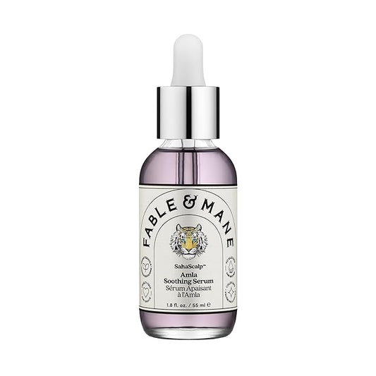 Fable & Mane Amla Soothing Serum with Rosemary Oil Purifies and Balances Irritation. Detox Treatment for Dry, Itchy or Sensitive Scalps