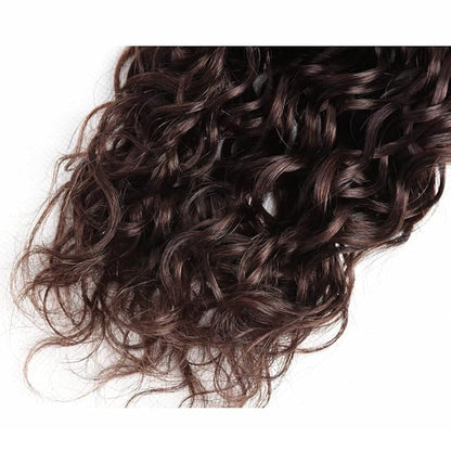 Brown Kinky Curly Human Hair Bundles Color 4 Bundle Niegmeag Virgin Remy Hair Chocolate Brown Curly Bundles 20 22 24 Inch Double Weft Hair Weave Dark Brown Color