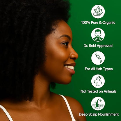 Scalp Oil for Hair Loss & Thinning Hair: Stimulates Follicles and Nourishes Scalp with Batana, Rosemary & Tea Tree – Ideal for Coily, Curly, Dry & Damaged Hair – Soothes Dry, Itchy, Flaky Scalp (60mL)