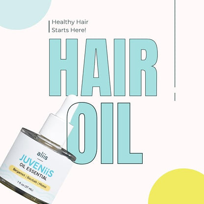 ALIIS Juveniis Hair + Skin Oil – Multi-Use Lightweight Oil for Scalp, Hair & Body – Hydrates, Softens & Restores Moisture - Fast Absorbing, Non-Greasy Finish, Frizz Control & Shine