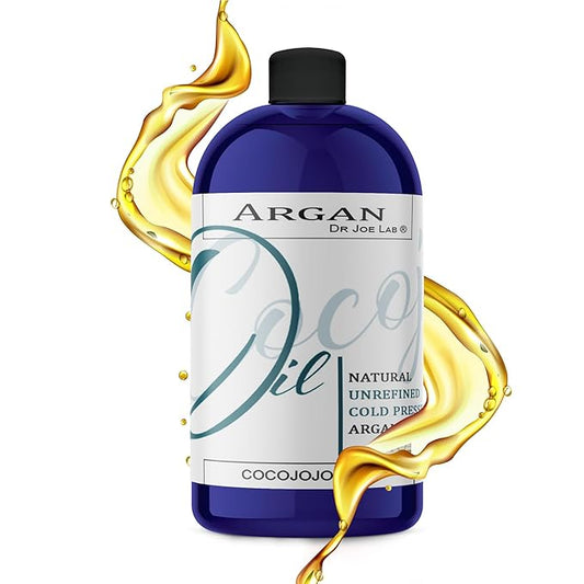 Argan Oil -Cold Pressed 16 oz Pure Natural Extra Virgin Unrefined Argan Moroccan Marrakesh Oil Moisturizer Hair Face Lips Body Scalp Skin Hair
