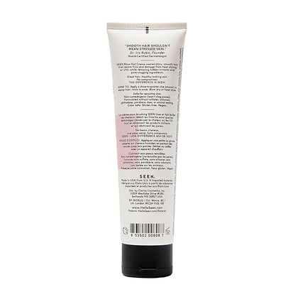 SEEN - Blow-Out Creme - Scented - Non-Comedogenic & Sulfate-Free Blow Out Hair Cream- Reduces Frizz- Heat Protectant- Safe for Sensitive & Acne Prone Skin