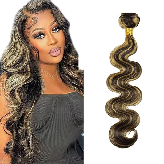 32 Inch Highlight Blonde Bundles Human Hair P1B/27 Bundles Ombre Human Hair Bundles Blonde Body Wave Bundles Highlight Bundles