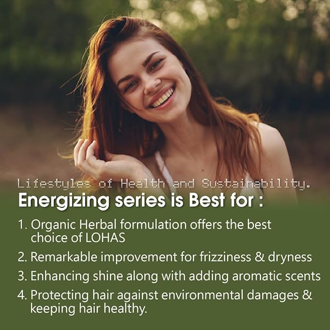 Chihtsai Energizing Hair Cream (6.8oz/200ml) - Instant Leave-in Cream. Moisturize, smooth, promotes shine and bounce to hair. Protecting it from UV rays, heat and wind