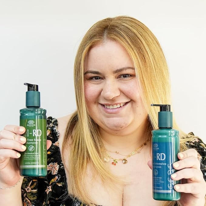SH-RD Tea Tree Shampoo for Dry, Sensitive Scalp | 1% OTP Added Flake-Control | Deep Cleansing, Rebalancing, Dandruff Relief Shampoo - 8.45oz/250ml