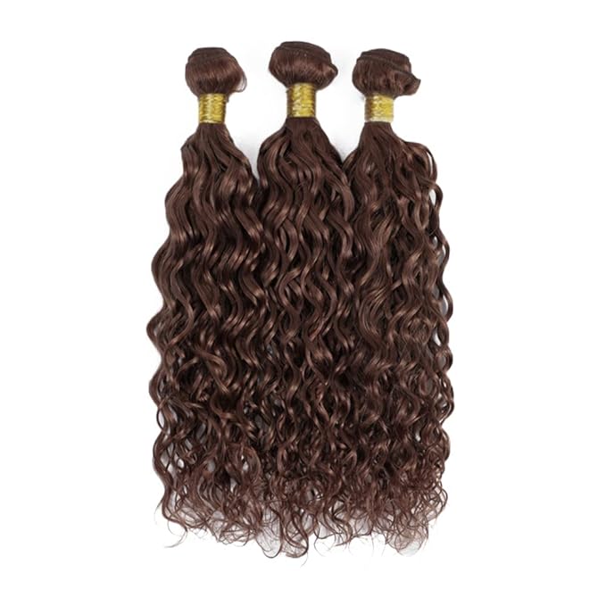 28 30 32 Inch Brown Human Hair Bundles Color 4 Kinky Curly Bundles Unprocessed Peruvian Virgin Remy Hair Extensions Double Weft Brown Curly Bundles