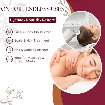 ISLA & FONTANE Jojoba Oil – 500ml (17 fl oz) | 100% Pure & Natural | Golden, Unrefined, Cold Pressed | Hexane-Free Carrier Oil for Skin, Hair, Face, Nails & Body Moisturizing