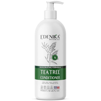 Tea Tree Conditioner with Thyme, Nettle & Arnica, 16 fl oz, Invigorating & Nourishing Formula, Vegan, Sulfate-Free, Paraben-Free, for All Hair Types