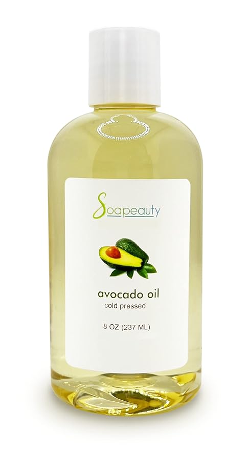 Soapeauty Avocado Oil for Skin & Hair - Cold Pressed - 100% Pure & Natural - Carrier Oil for Essential Oils - Massage Oil - 8 fl oz