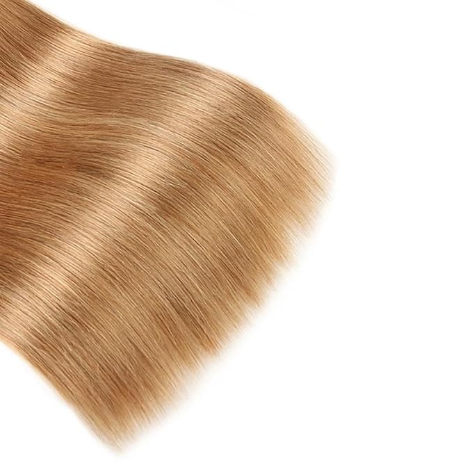 T1B4/27 Bundles Human Hair Ombre Straight Bundles 26 28 30 Inch Double Weft Virgin Real Color 27 Straight Bundle Hair Weave Ombre Blonde Color 300g