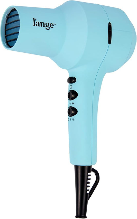 L'ANGE HAIR PowerStyle Ionic Turbo Hair Dryer | 1875W Fast Drying & Precision Styling for Long-Lasting, Frizz-Free Looks | Advanced Ionic Technology Smooths & Shines Hair (Blue)