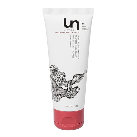 unwash Anti Residue Hair Cleanser: Gentle pH Balanced Clarifying Shampoo, Removes Build-up, Moisture Balancing, Hair Detox, 2.5 Fl oz (1 Pack)