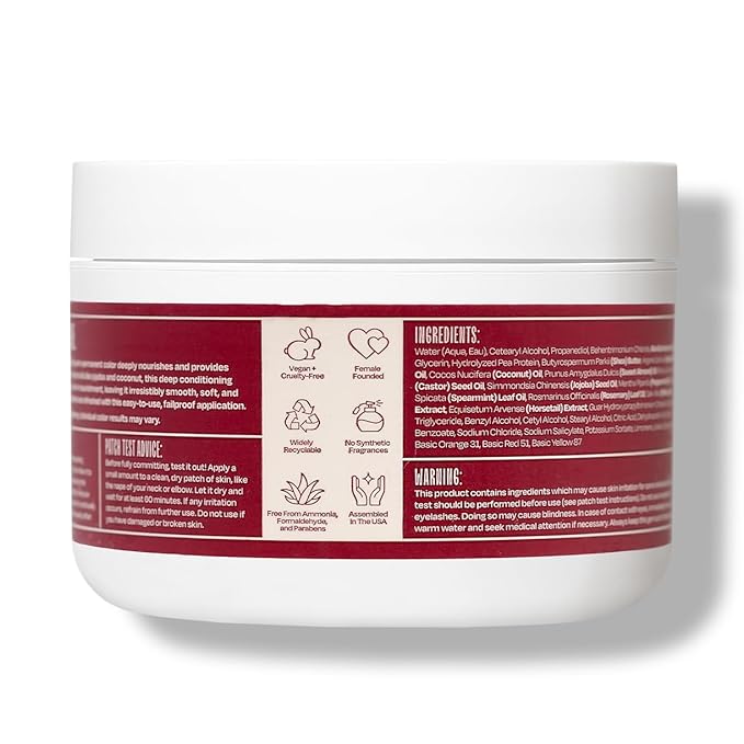 Overtone Color Depositing Semi-Permanent Hair Dye Conditioner - 8 oz For Natural & Color-Treated Hair, Moisturizing Shea Butter & Coconut Oil - Vegan & Cruelty-Free, Red For Brown is now Scarlet Red