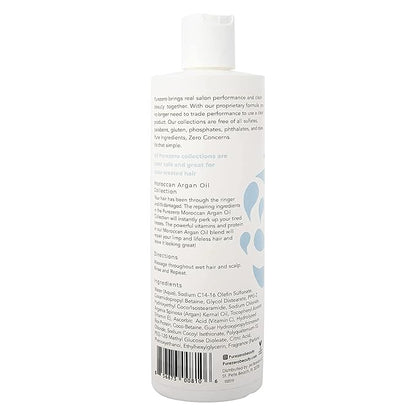 Purezero Moroccan Argan Oil Shampoo & Conditioner set - Repair Damaged Hair - Fight Dandruff & Frizz - Zero Sulfates, Parabens, Dyes, Gluten - Vegan & Cruelty Free (20 FL Oz (Pack of 2))