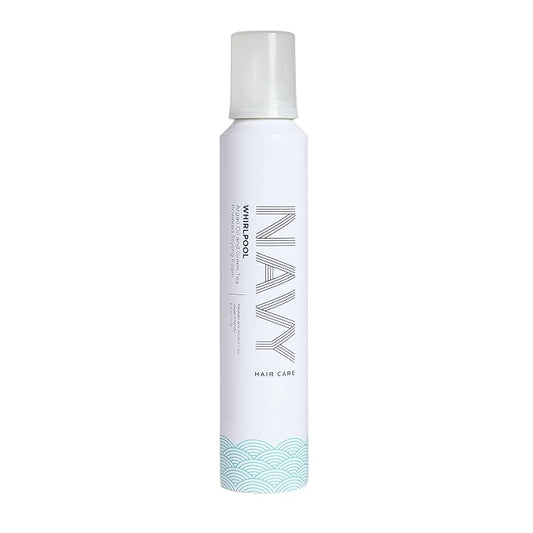 NAVY Hair Care Whirlpool Styling Foam for Curly Hair | Made with Argan Oil and Green Tea for Frizz Control | 6 oz
