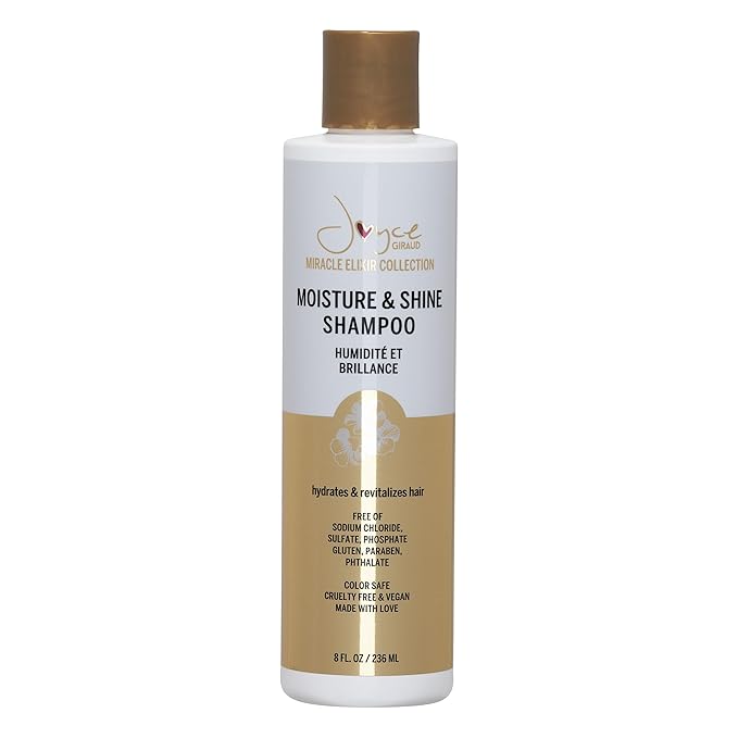 Joyce Giraud Miracle Elixir Moisture & Shine Shampoo, Hydrates & Protects Color, 8 Fl. Oz