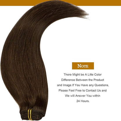 Loxxy 20Inch Clip in Hair Extensions Real Human Hair 140g 7pcs Light Dark Brown Seamless Silky Straight Clip in Hair Extensions Brazilian Remy Human Hair Extensions For Women