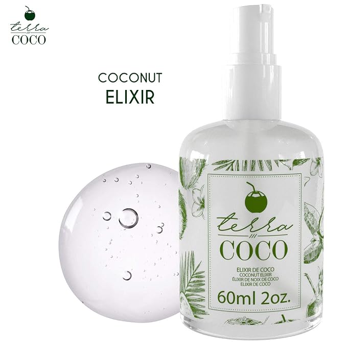 TERRACOCO COCONUT ELIXIR | Vegan | Moisturizes and Nourishes | Ideal for Extremely Dry and Worn Hair Damaged by Sun or Chemicals