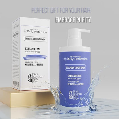 (dp) Collagen Conditioner– Boost Volume and Strength for Flat Hair – Clean + Salon-Grade Formula with Biotin & Keratin