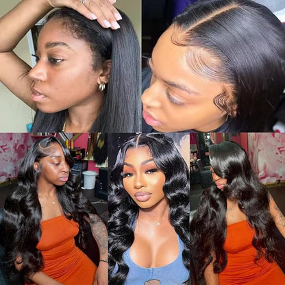 Brazilian Body Wave Bundles Human Hair 1B Natural Black Human Hair Bundles 26 28 30 Inch Silky Soft Unprocessed Remy Hair Extensions Quick Weave Bundle For Women