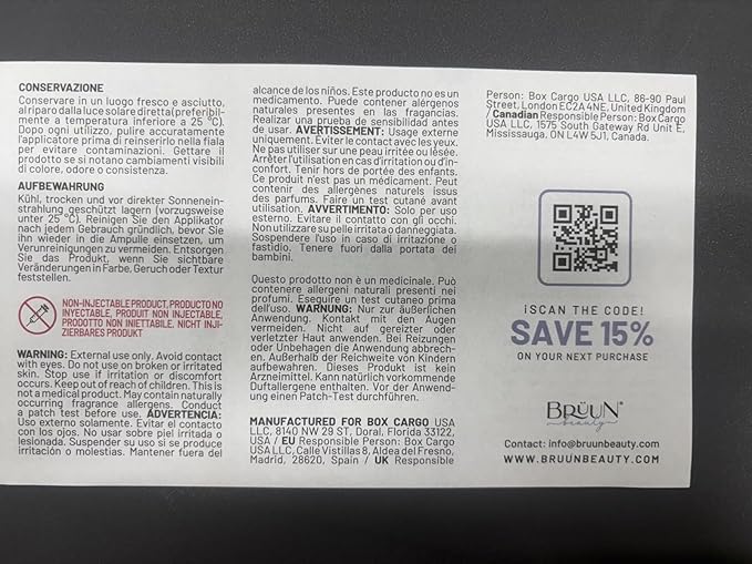 BRÜUN HS - Control Hair and Scalp Ampoule Serum – Korean Serum Booster For Hair Growth Use without Derma Pen Skin Care Serum 1.18 fl.oz